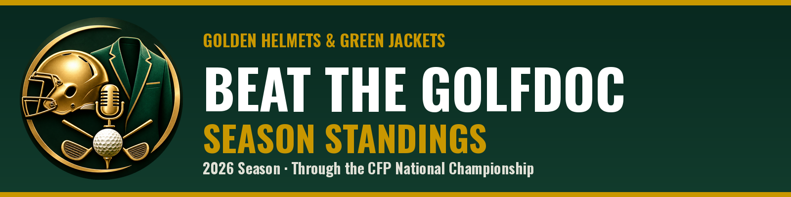 Beat the GolfDoc: Season Standings