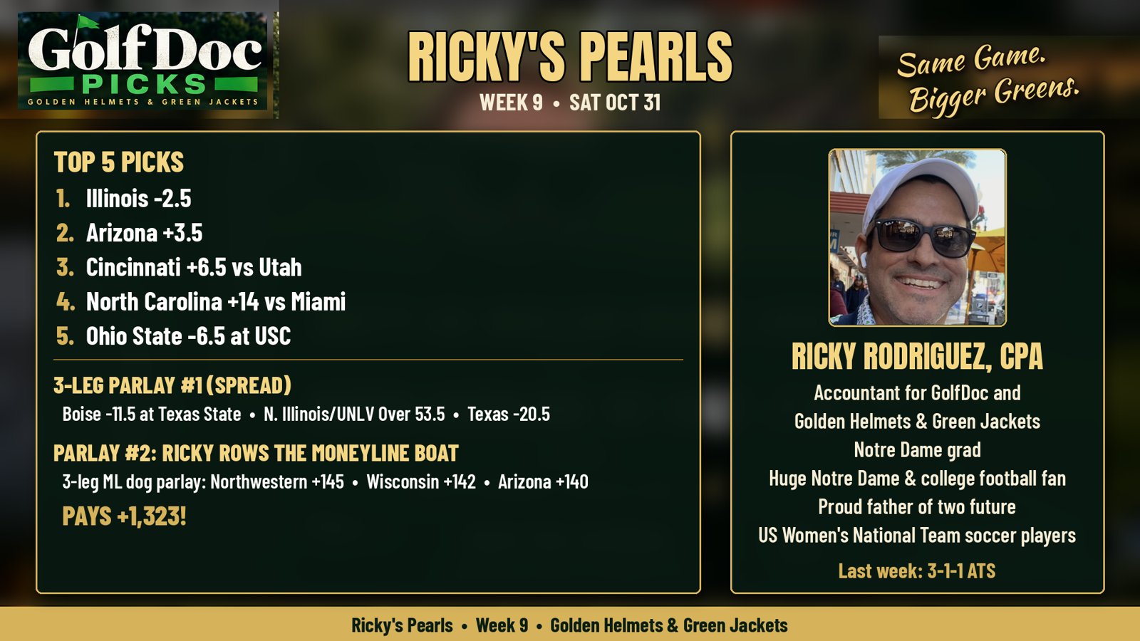 Week 9: Ricky's Pearls