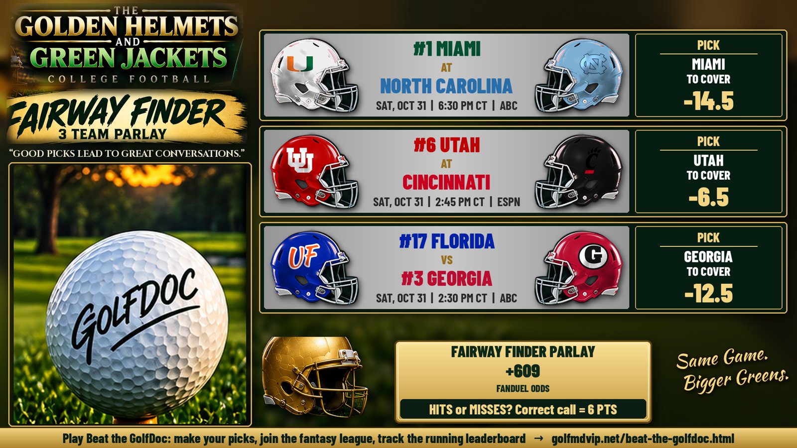Week 9: Fairway Finder